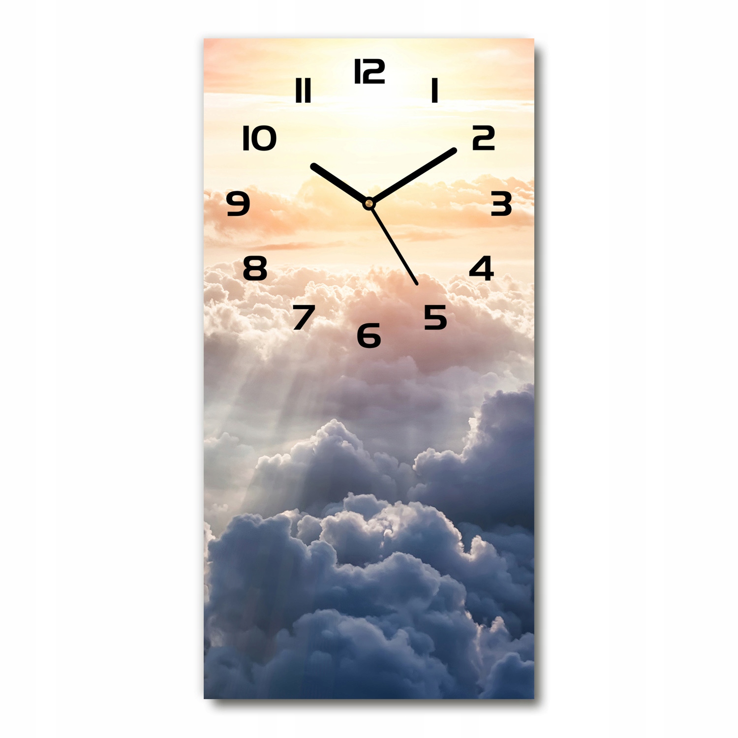

Zegar ścienny cichy Lot nad chmurami 30x60 pionowy
