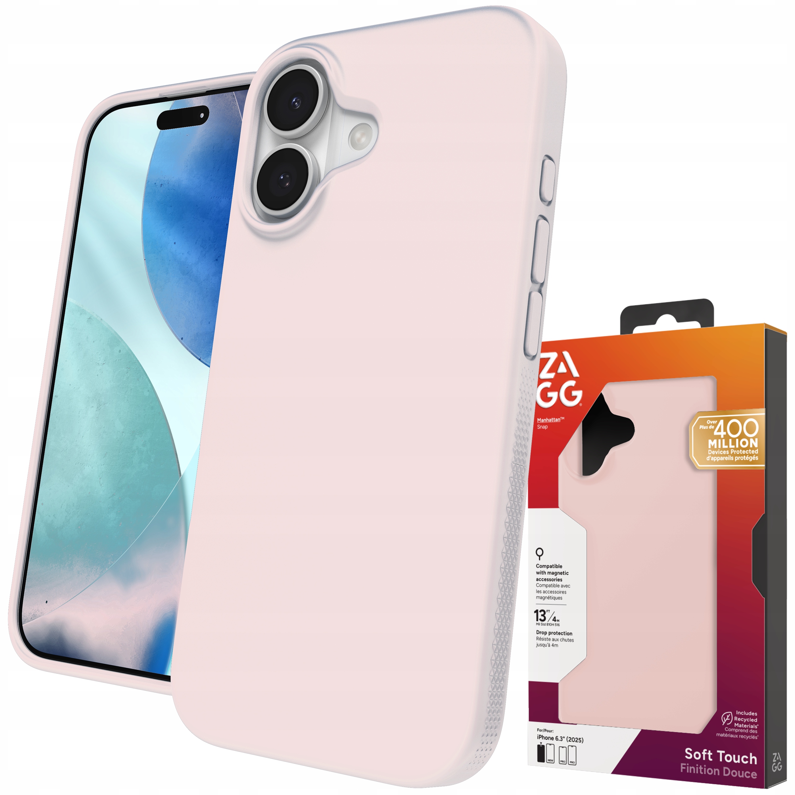 Zagg Manhattan Snap Case Pouzdro s MagSafe pro iPhone 17 Kryt