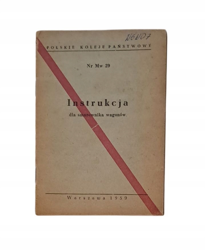 Instrukcja dla smarownika wagonów 1959