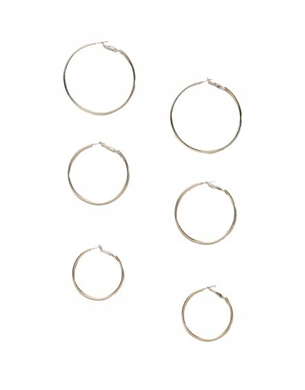 

B0205 ALDO__NT1 Złote Kolczyki Koła 3 Pack