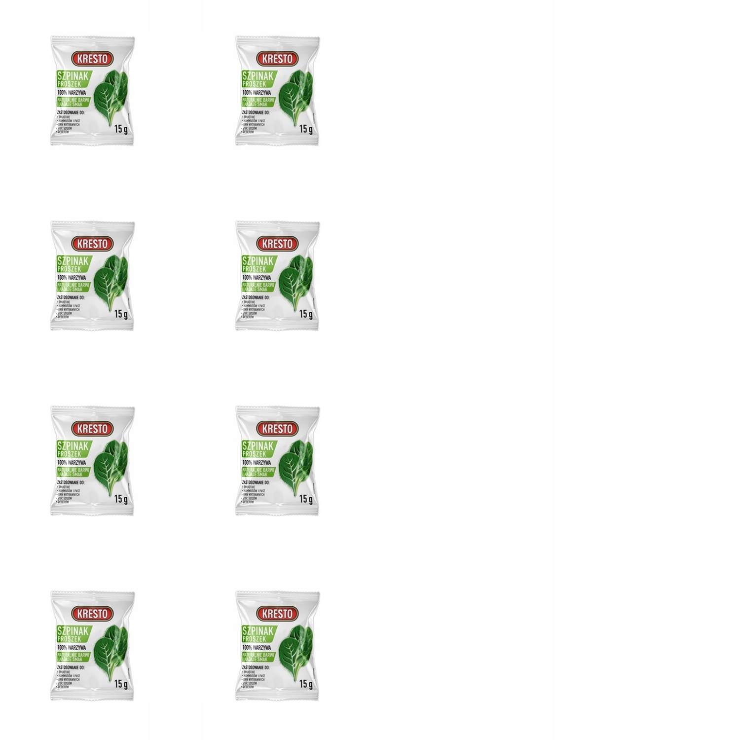 Levně 8x 15g Kresto Špenát prášek Karton