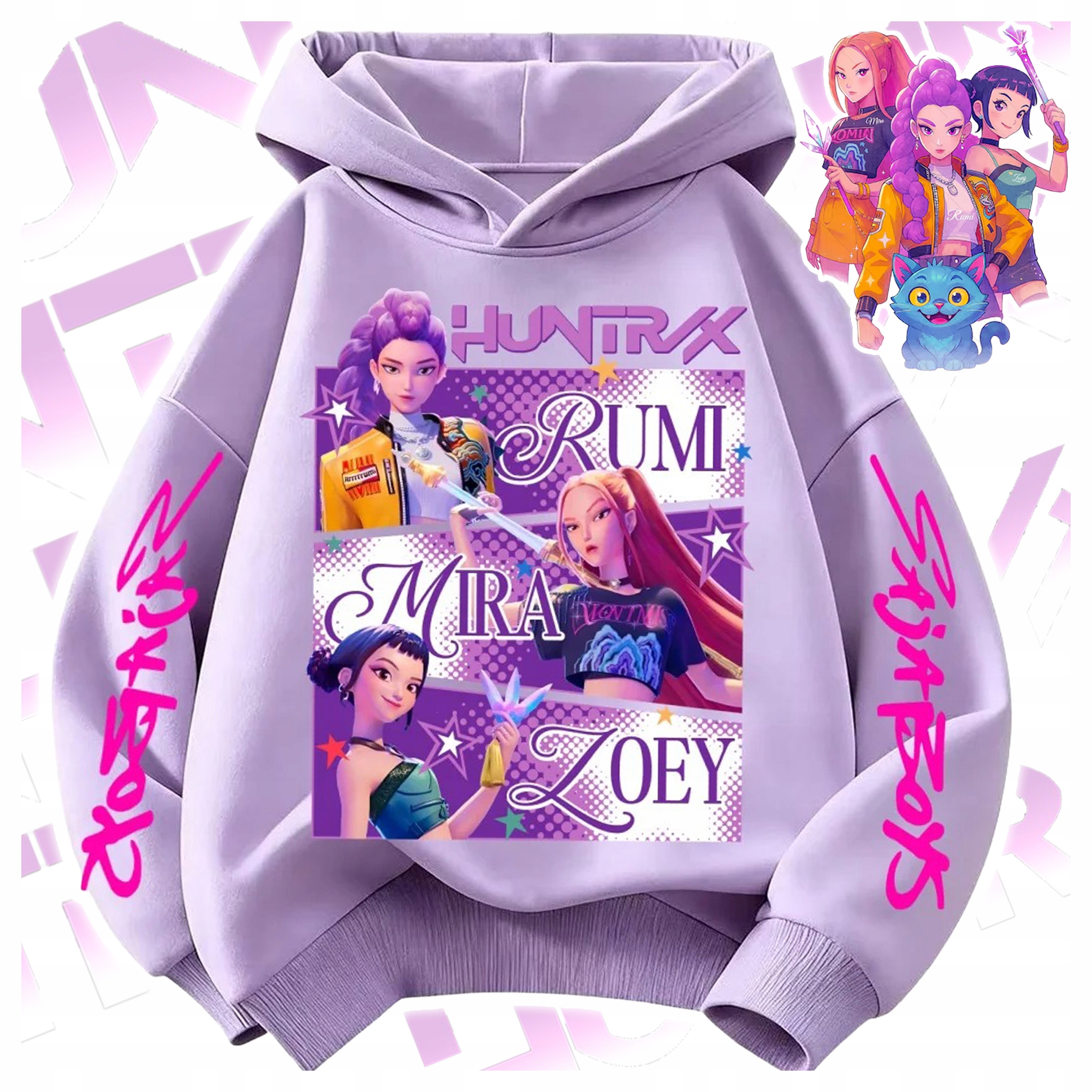 BLUZA HUNTRIX K-POP DEMON HUNTERS RUMI MIRA SAJA BOYS DZIECIĘCA MŁODZIEŻOWA