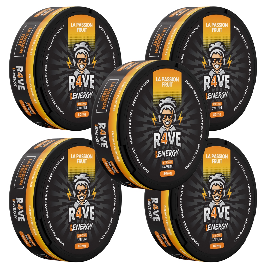 Woreczki z Kofeiną La Passion Fruit R4VE Energy 80mg kofeiny