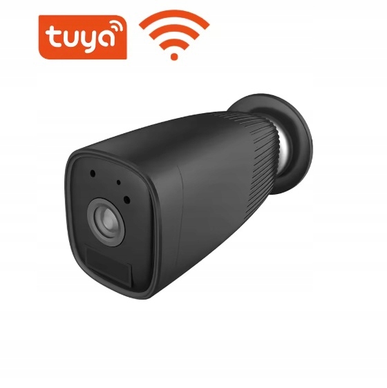 Černá bezdrátová Wifi kamera na baterie Tuya_!!_`