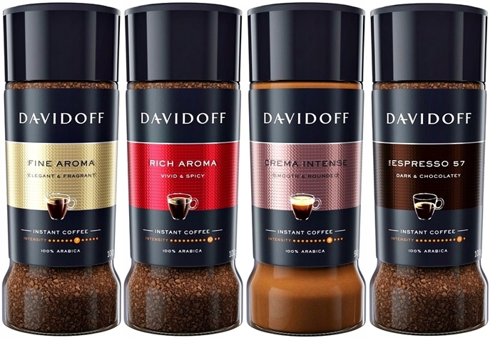 Davidoff Crema 90g Espresso 100g Fine 100g Rich 100g Káva Instant Mix
