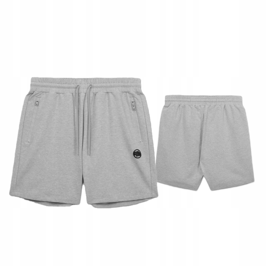 Pitbull West Coast Pánské Teplákové Kraťasy Nugget Šedé Grey Melange S