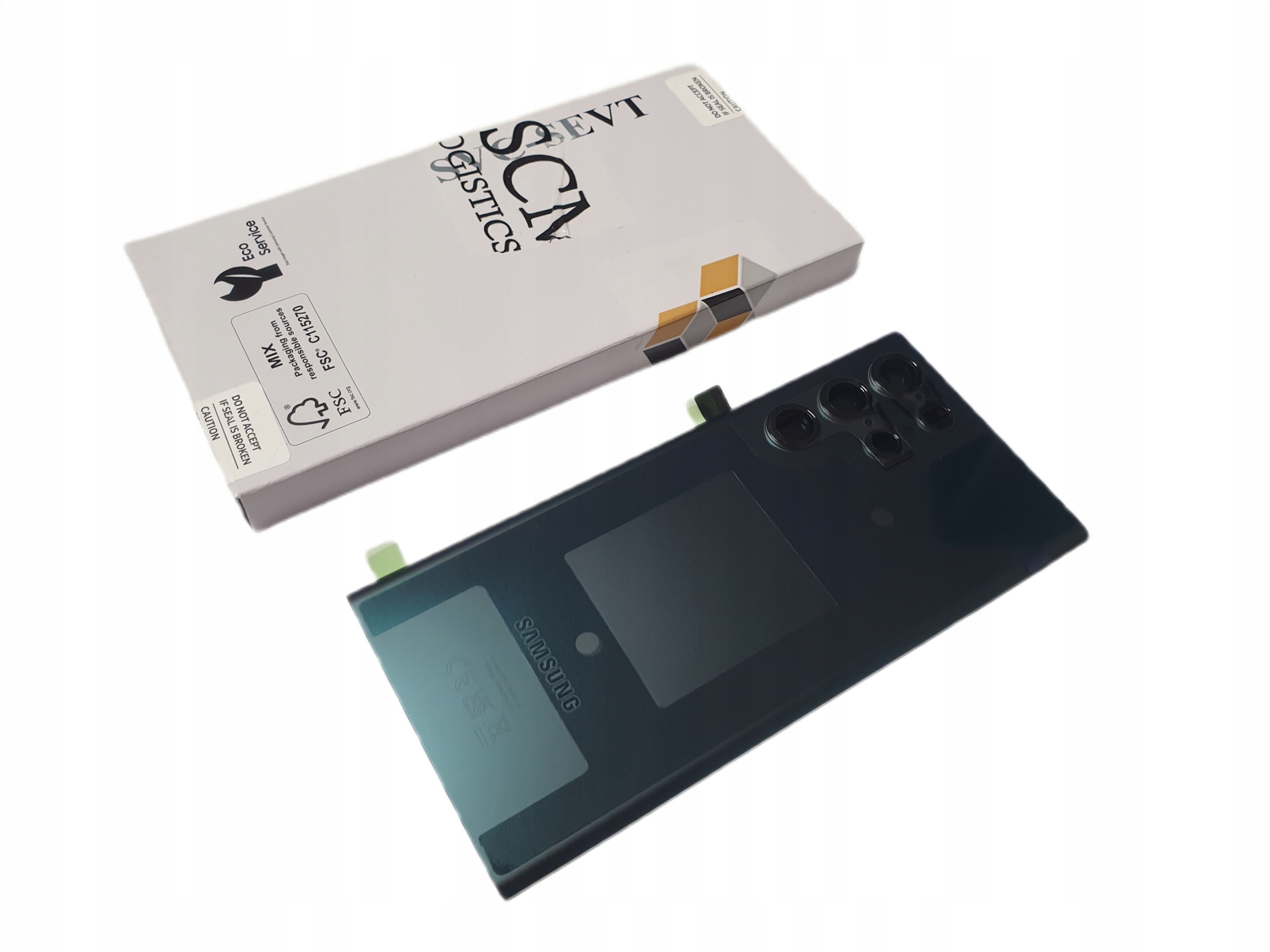 Oryginalna klapka baterii Samsung S22 Ultra S908 zielona GH82-27457D