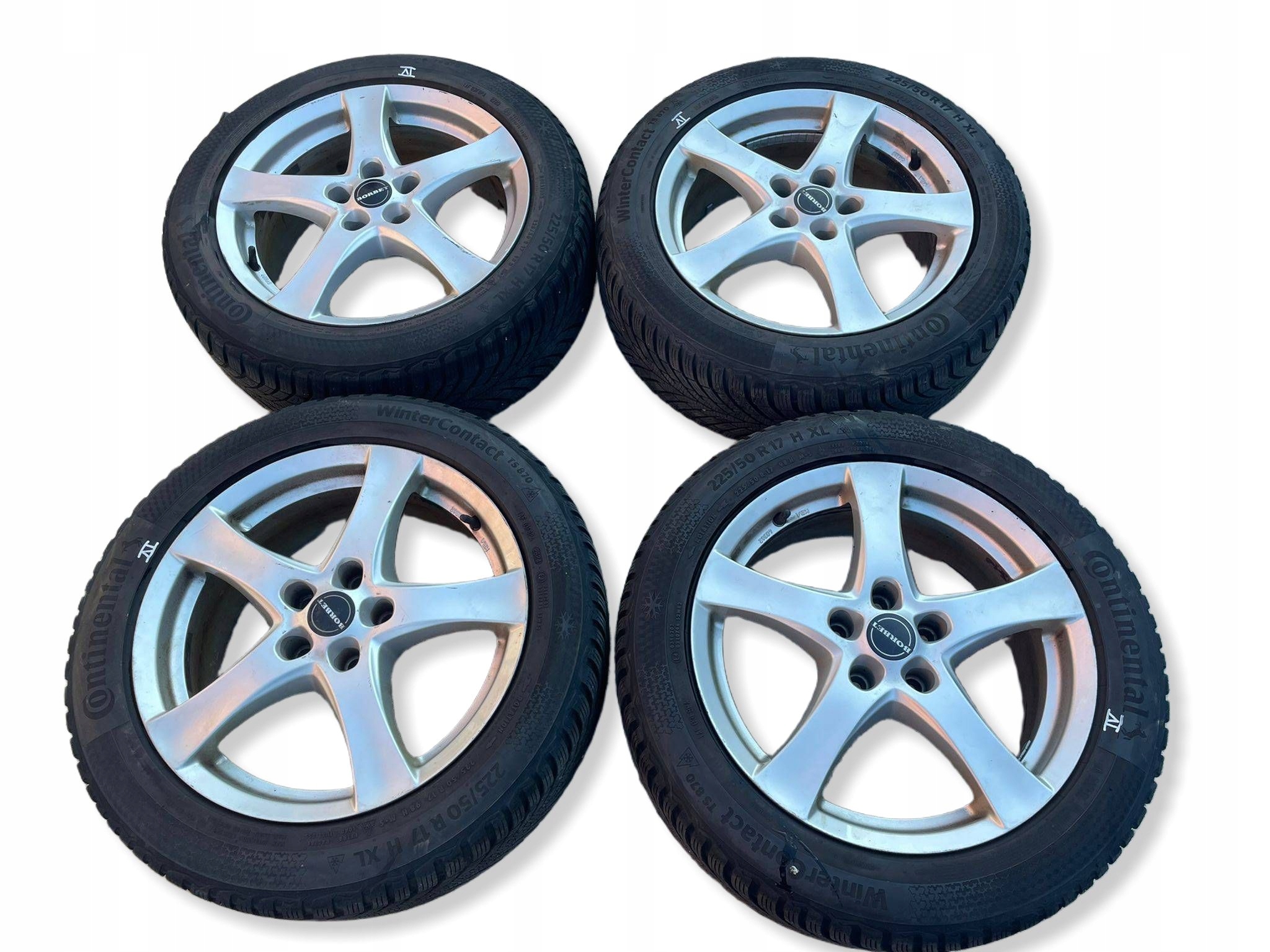 wheels disc discs aluminium tyre CONTINENTAL 225/50R17 ZIMA