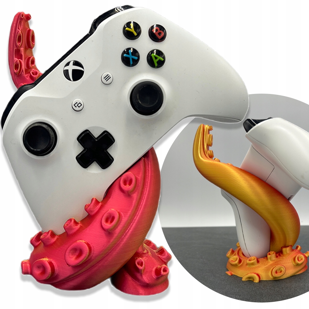 Stojak na pada Xbox One Series X S Ośmiornica druk 3D uchwyt kontroler