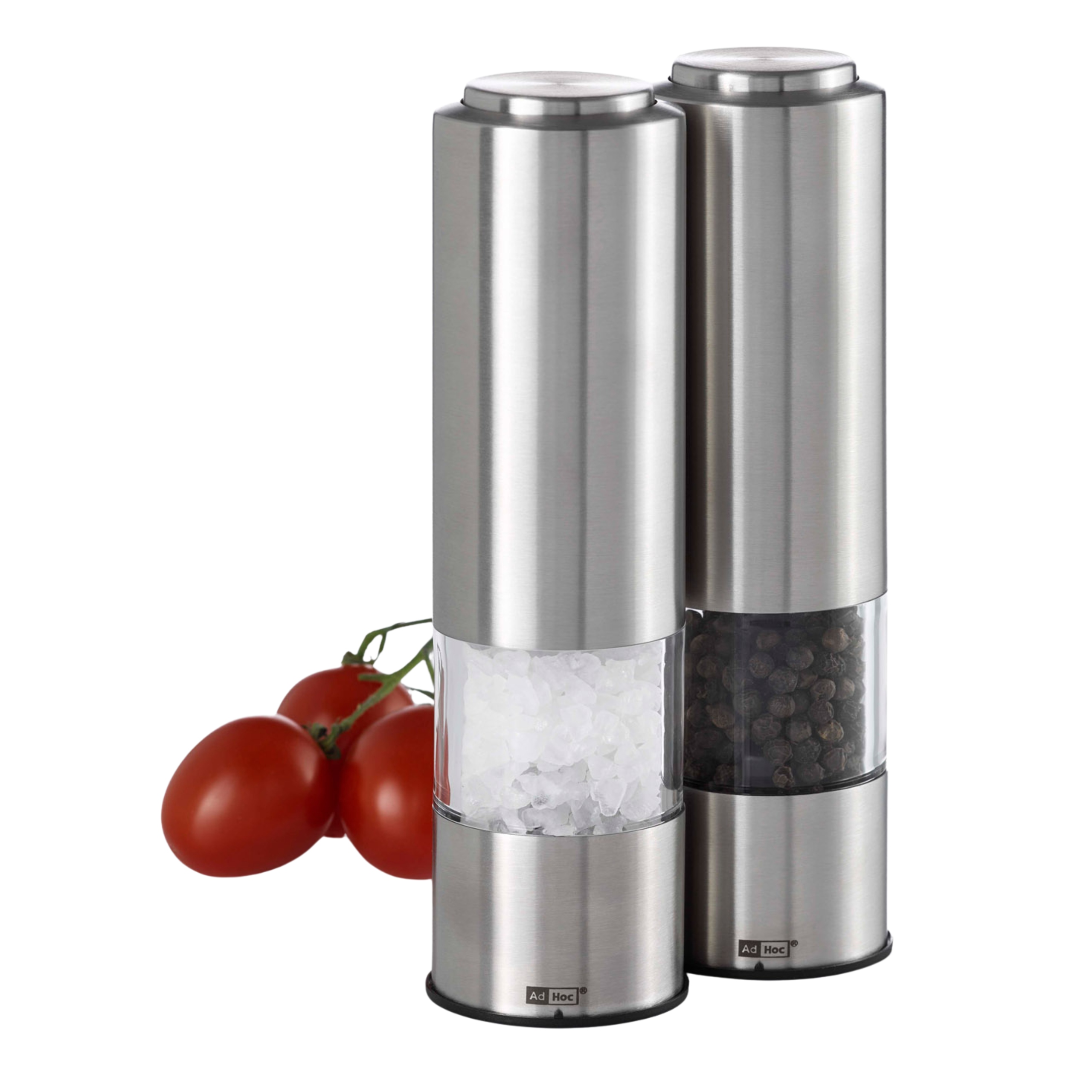 Młynki do Soli i Pieprzu Elektryczne AdHoc Pepmatik zestaw 2 szt Regulacja
