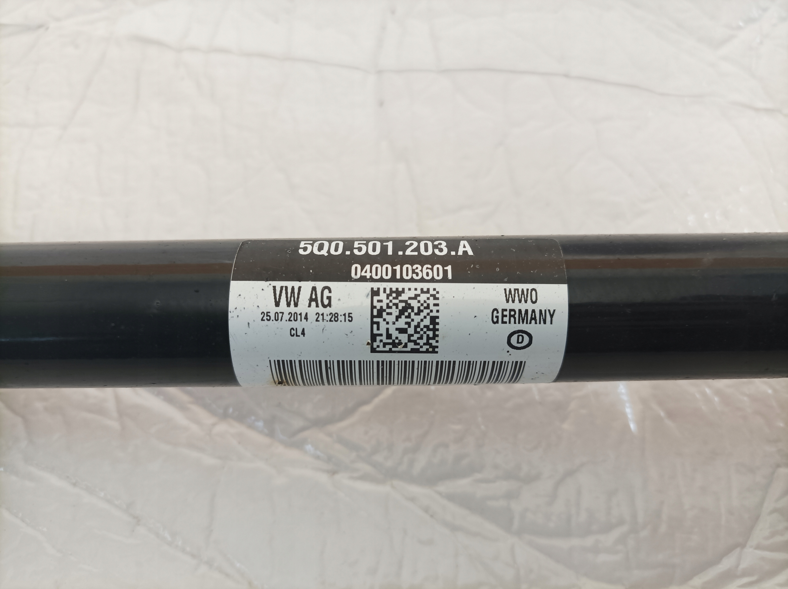 Audi A3 S3 8V 5Q0501203A semi-axis left rear part