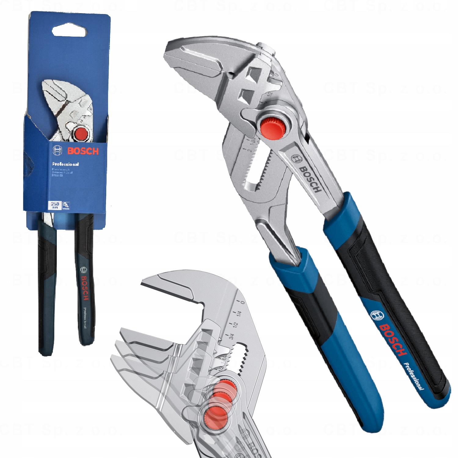 Nastavitelné Klíště 250 MM Klíč S Čelistmi Na Trubky A Matice Ocel