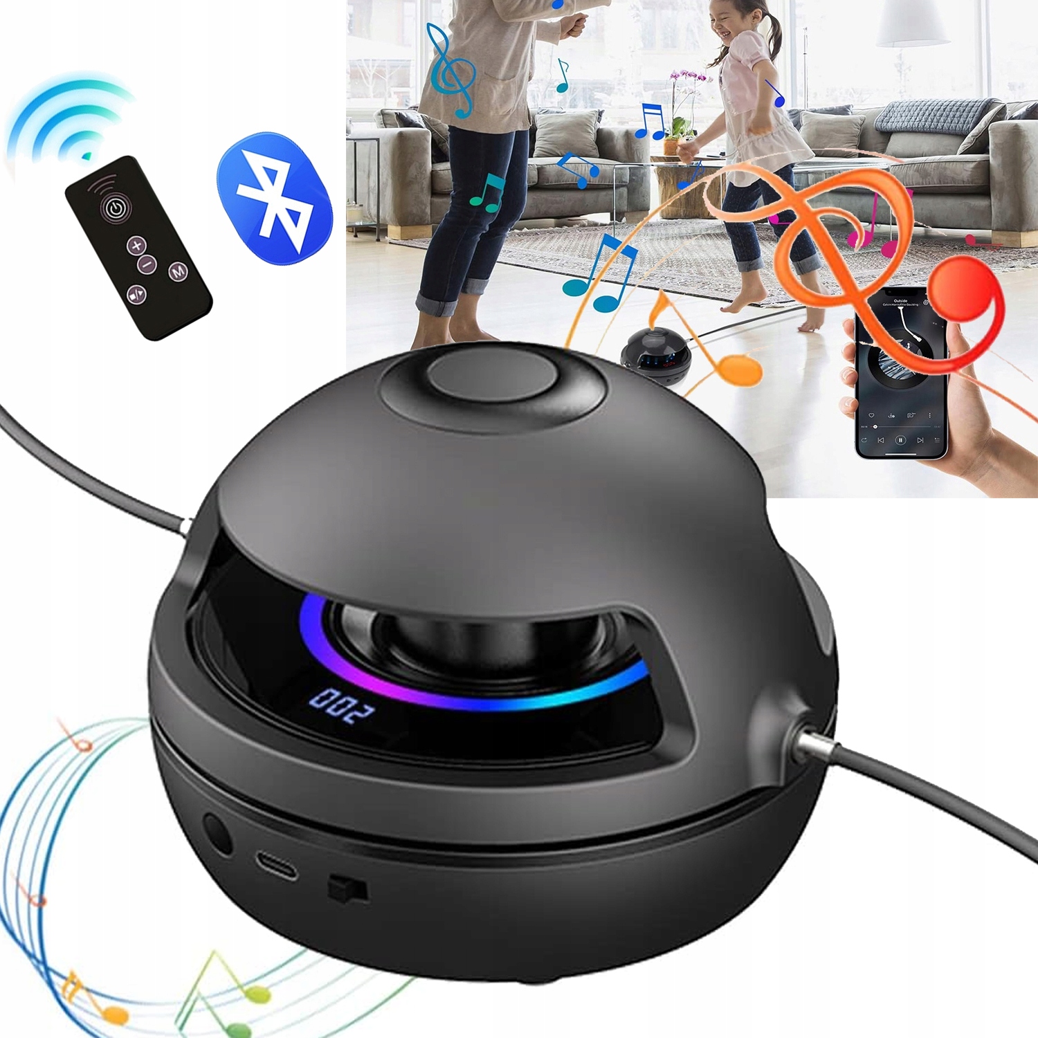 Skakanka Muzyczna Inteligentna Automatyczna Dla Dziecko Z Licznik Pilot