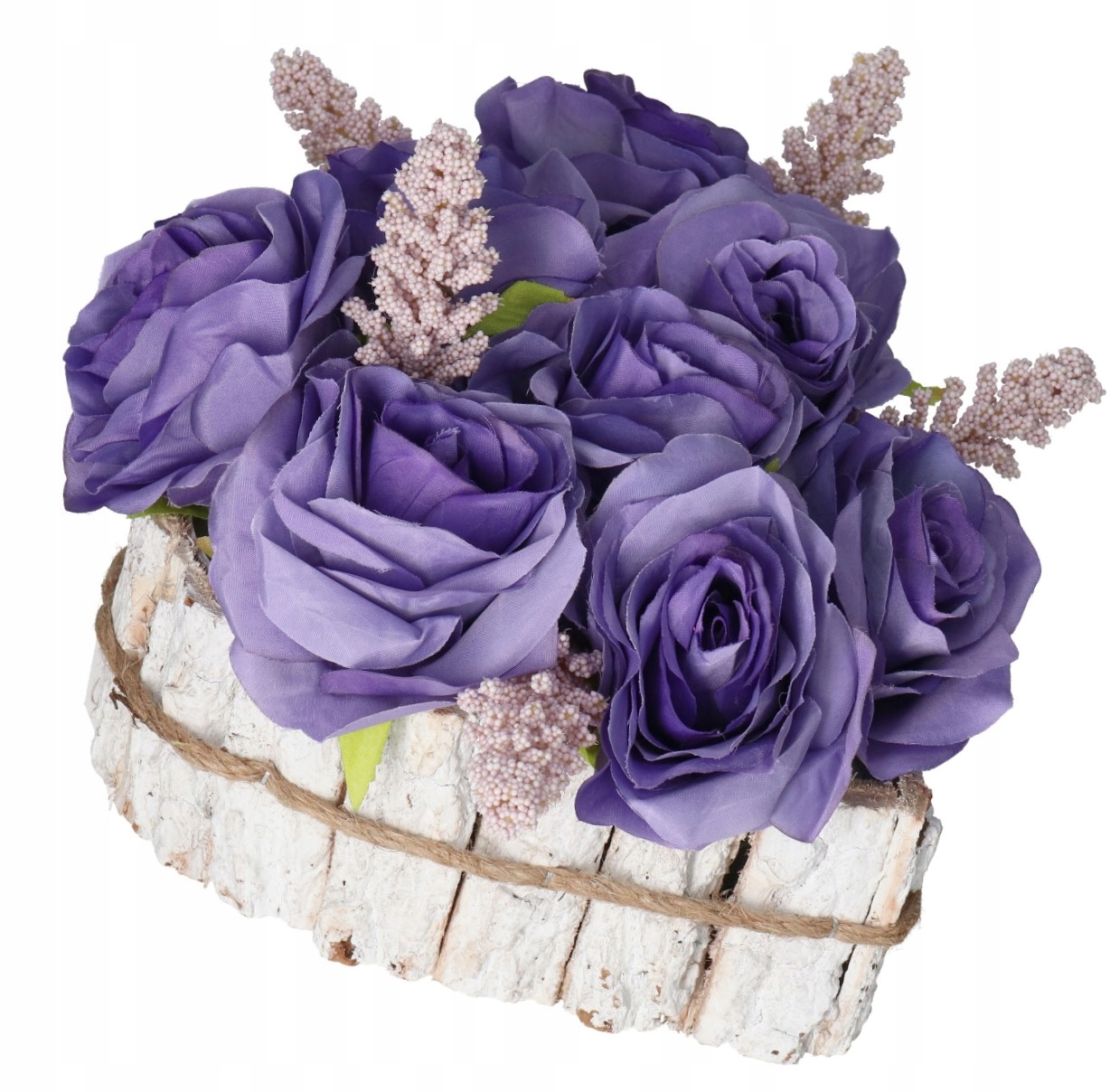 DONICZKA OSŁONKA DREWNIANA SERCE BIAŁA DONICZKI 20CM Kod producenta 654542