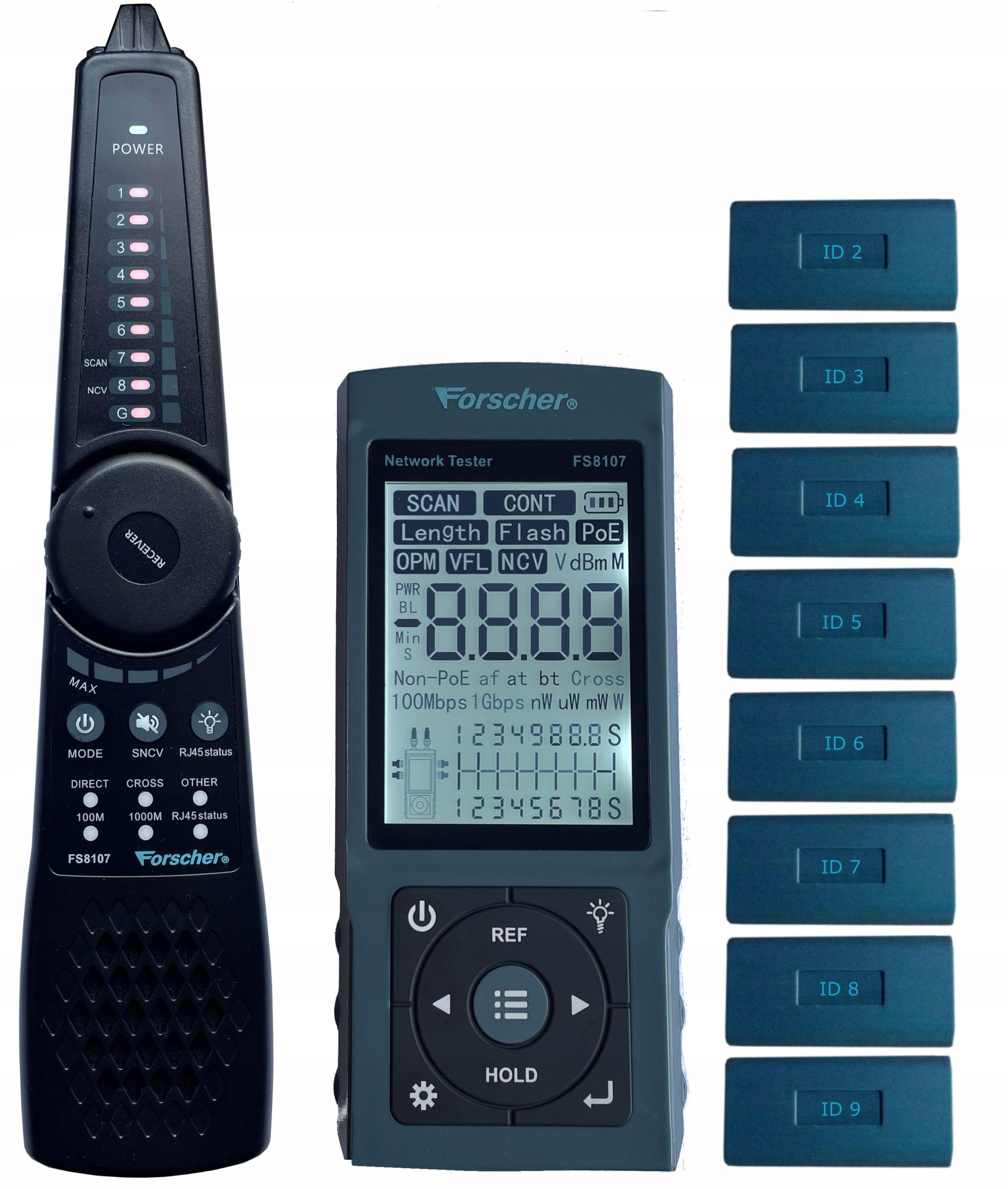 Precyzyjny Szukacz Par Tester sieci Lan Moc Optyczna FS8107-8T Forscher