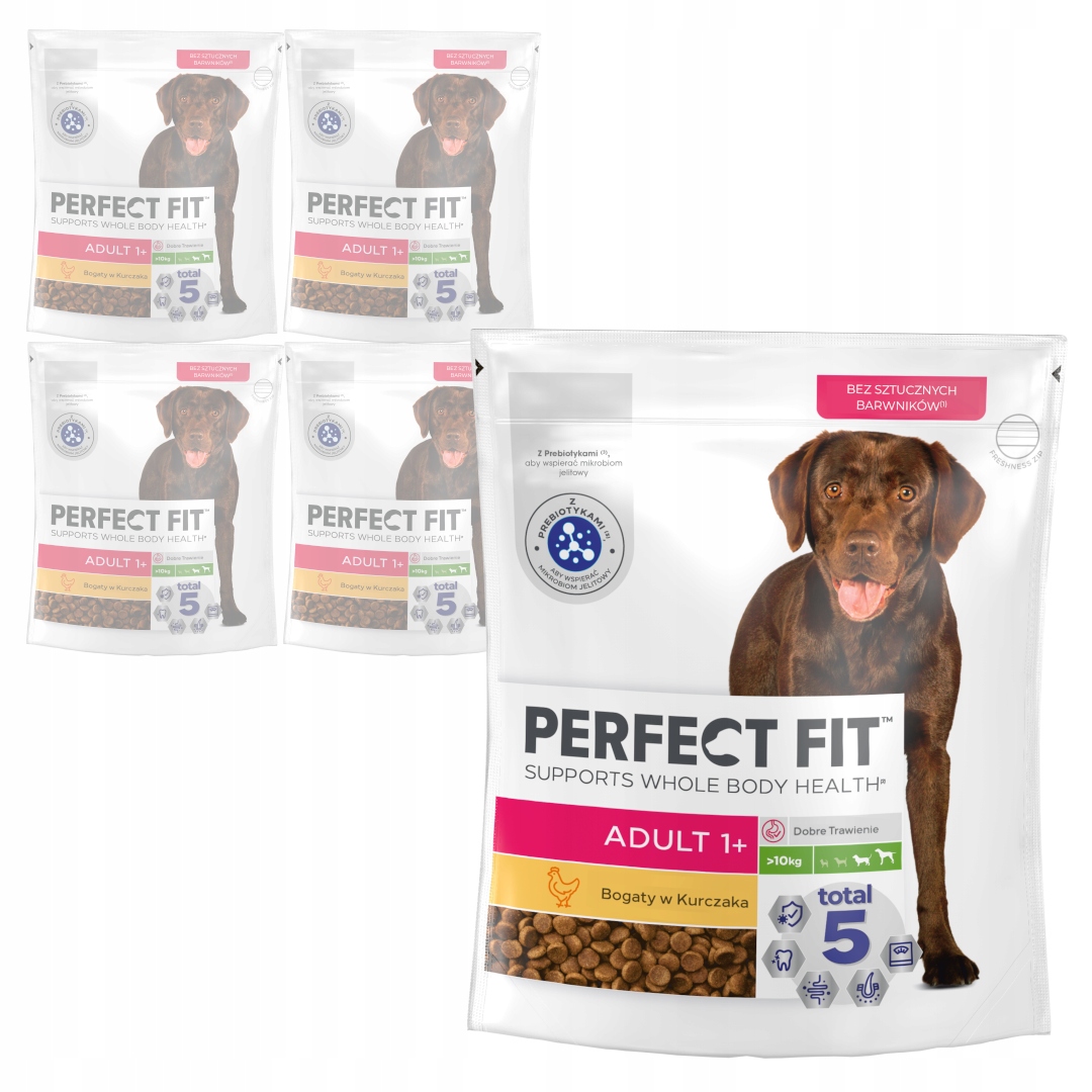 Perfect Fit Adult Suché Krmivo Pro Psy S Kuřecím Masem 5x825 g