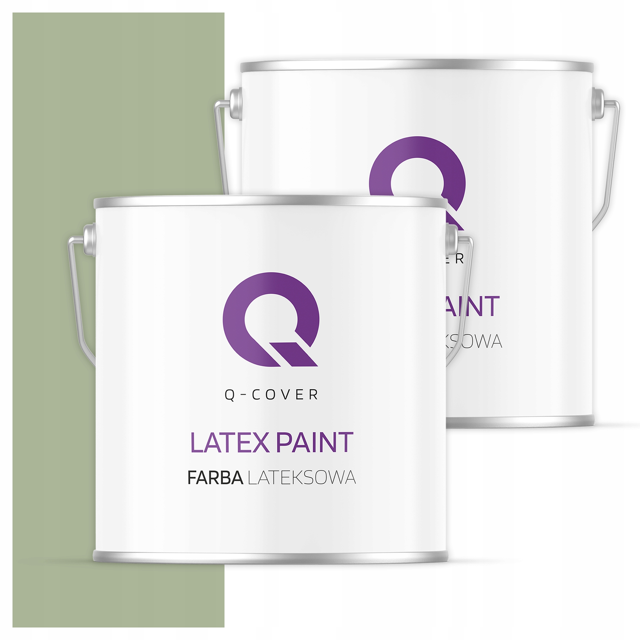 Latexová farba na interiér steny Stropy 5L Hlboká matná farba Zelená H2143