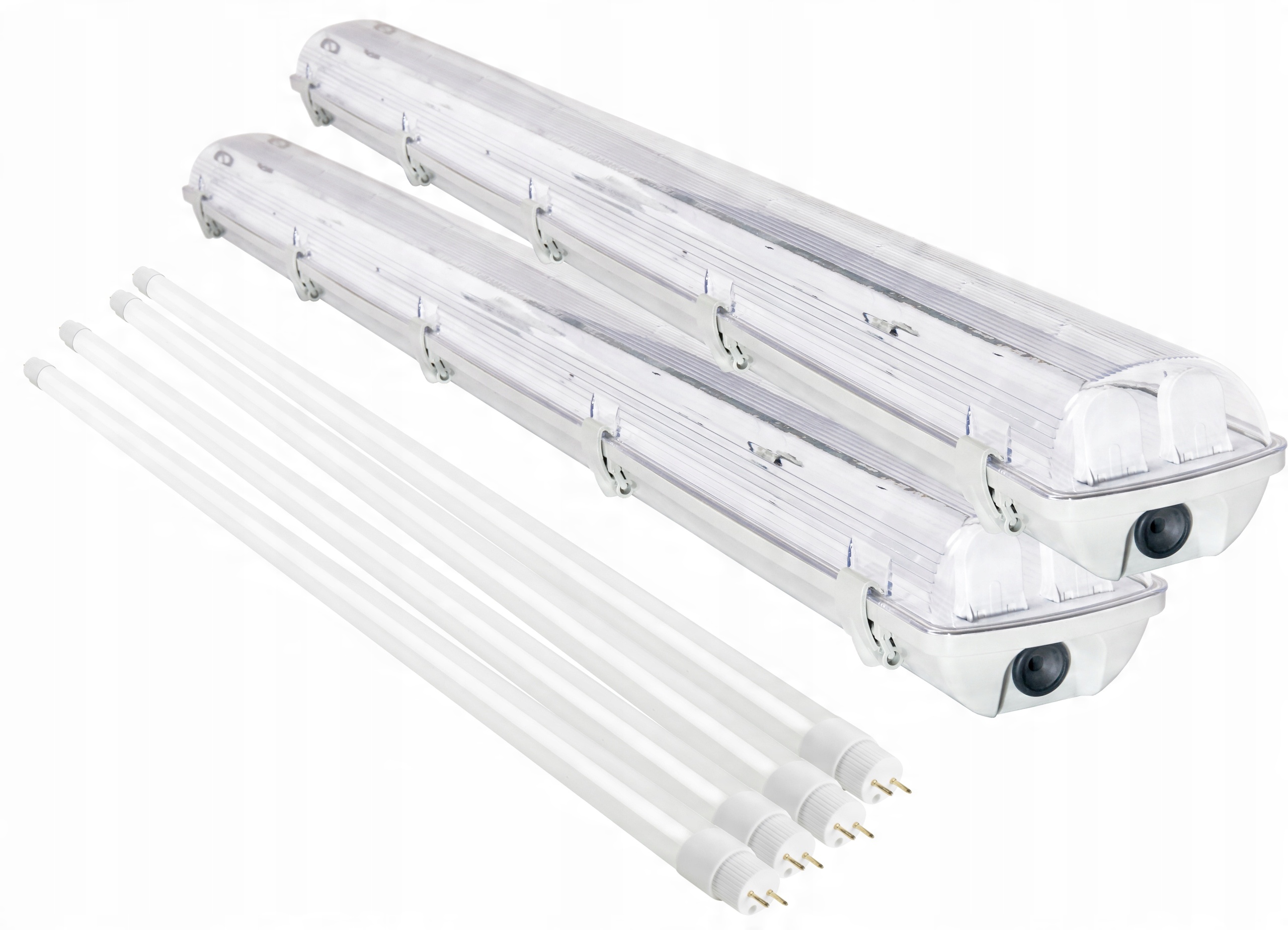 

2xOprawa Hermetyczna Led 120cm+świetlówkiODBŁYŚNIK