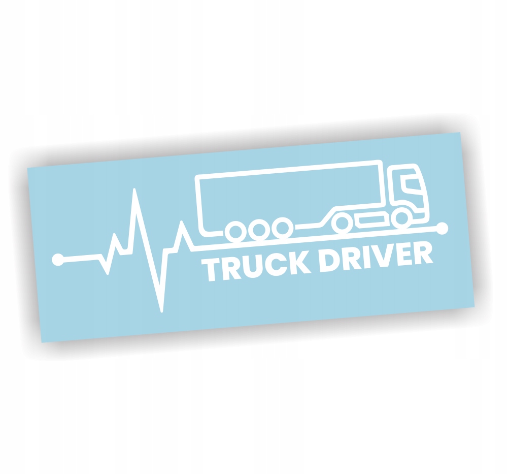 Naklejka Truck Driver kolor Biały kierowca ciężarówki tir naklejki na auto!