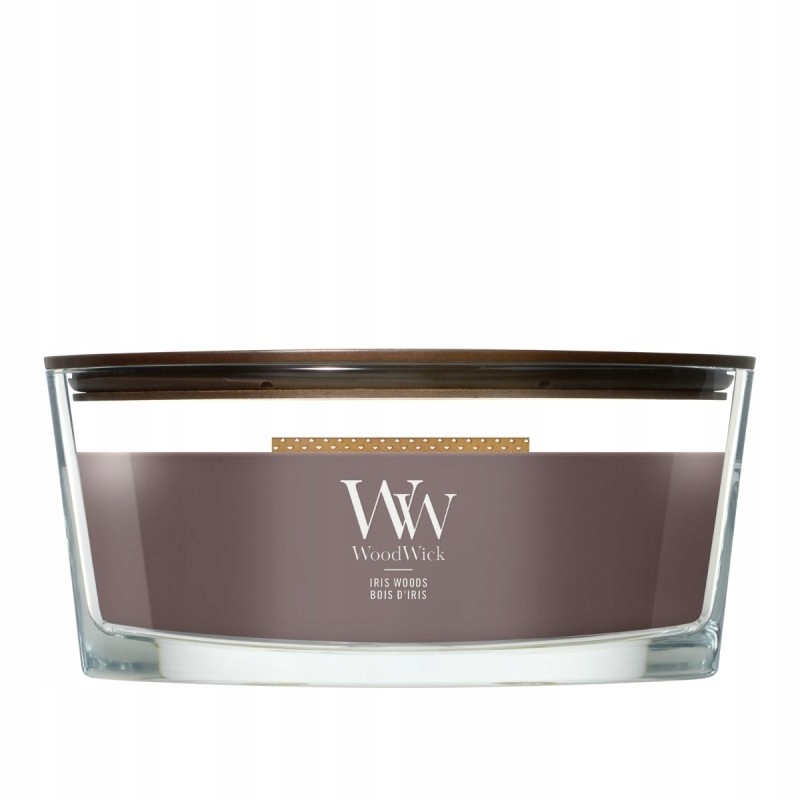 WoodWick Iris Woods vonná svíčka elipsa 453 g