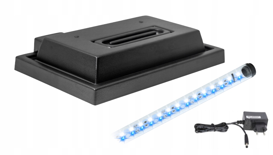 Levně Kryt do akvária 60x30 černý Led osvětlení B-n Den Noc Day-night