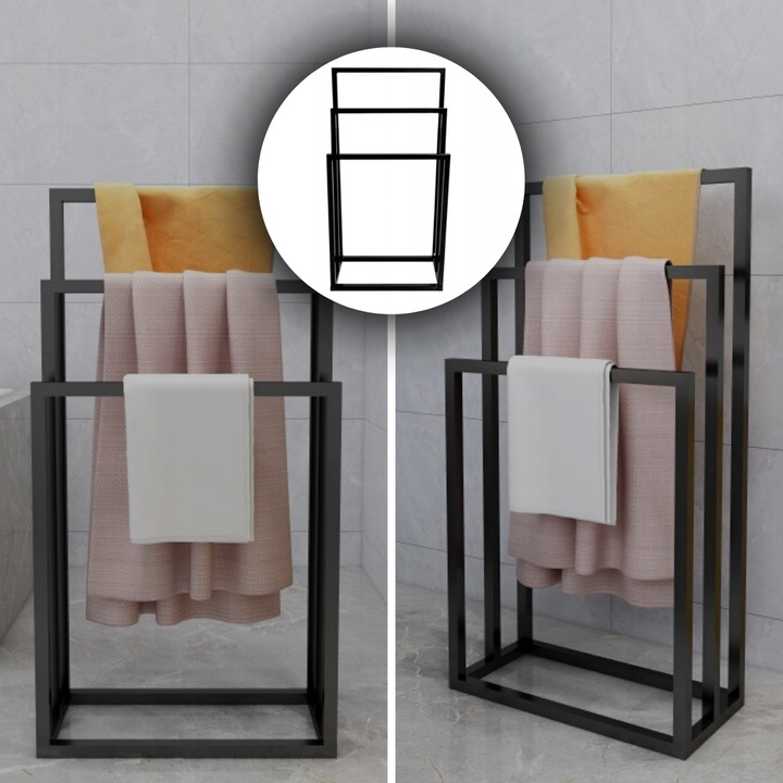 WIESZAK ŁAZIENKOWY RĘCZNIKOWY DO ŁAZIENKI NA RĘCZNIKI KĄPIELOWY MODERN LOFT Rodzaj drążek