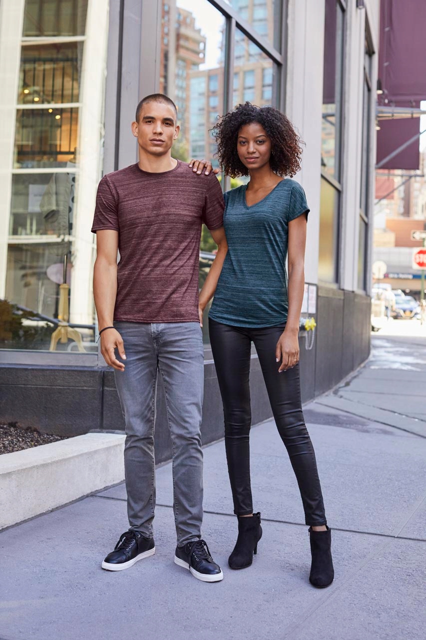 Koszulka damska dekolt V-serek luźny krój S Rozmiar S