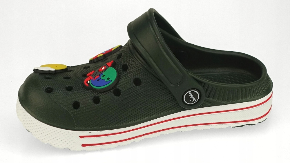 KROKSY KLAPKI OGRODOWE BASEN PIANKOWE DZIECIĘCE Kolor czarny