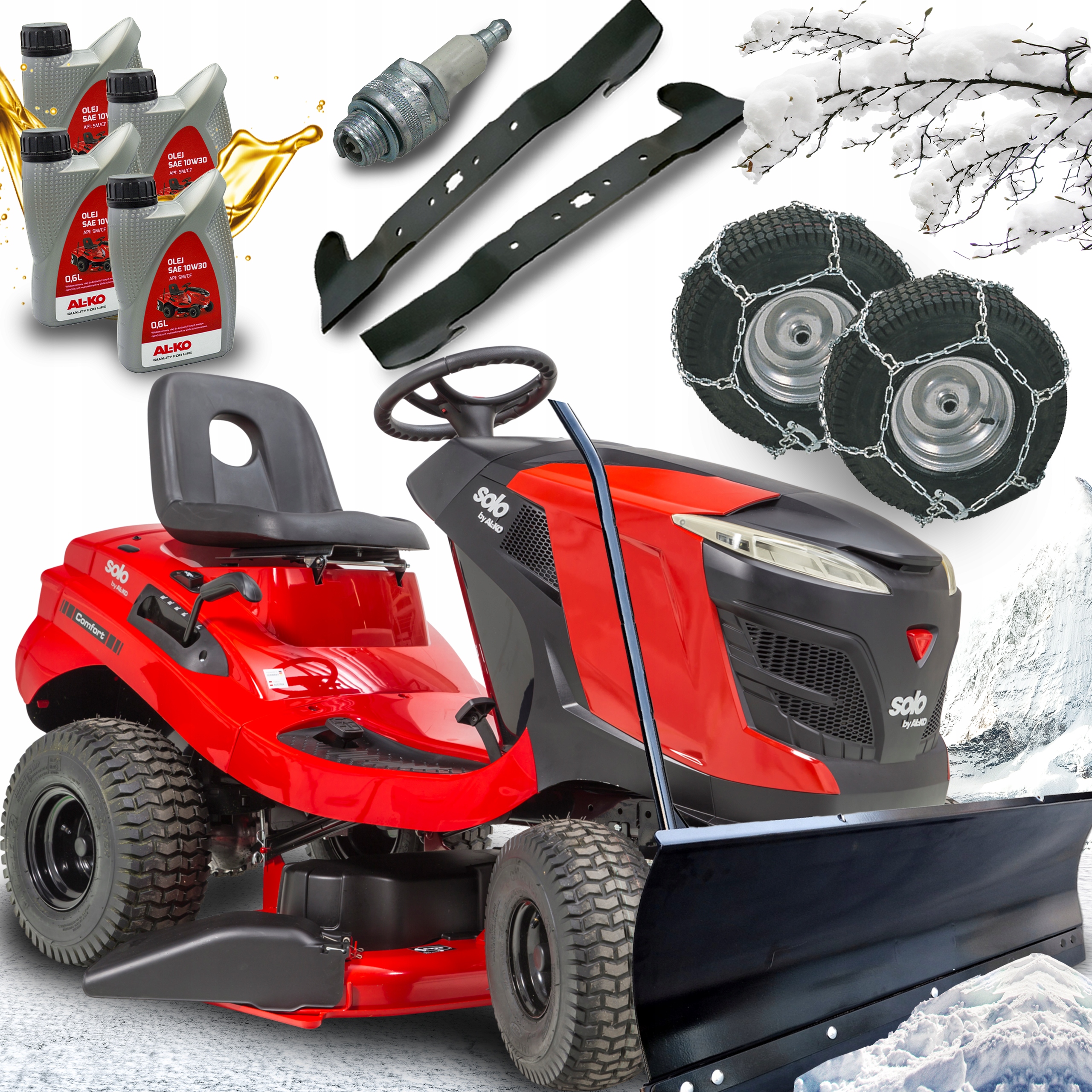 Traktor T15-93.3 Hds-a Comfort Solo Al-ko 127685 Hydro 15KM 95cm 452cm Pług