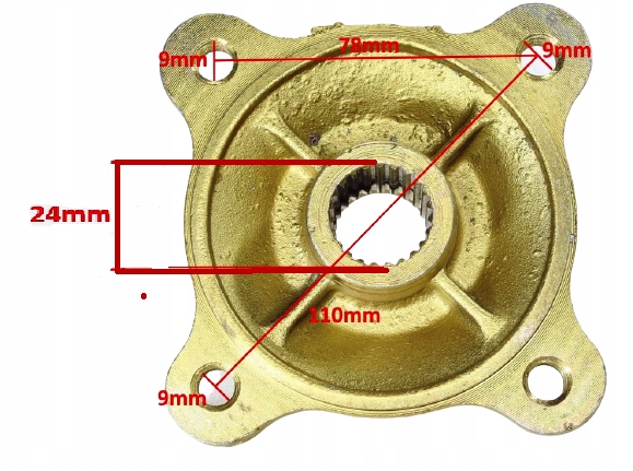 PIASTA KOŁA TYLNEGO Quad Boxer CVT 150/200cc ATV Producent inny