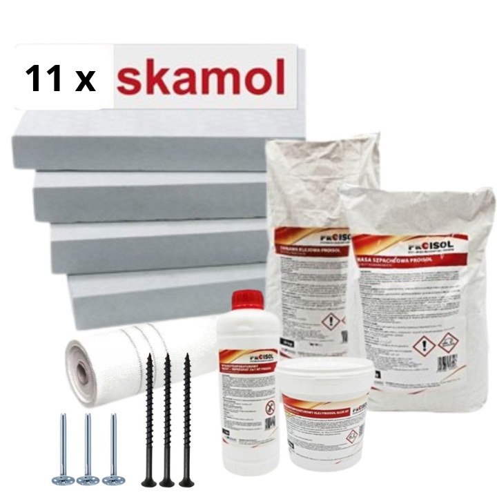 Płyta Kominkowa Skamol Płyty Do Zabudowy Kominka 11 Szt Zestaw 61x100 gr 3