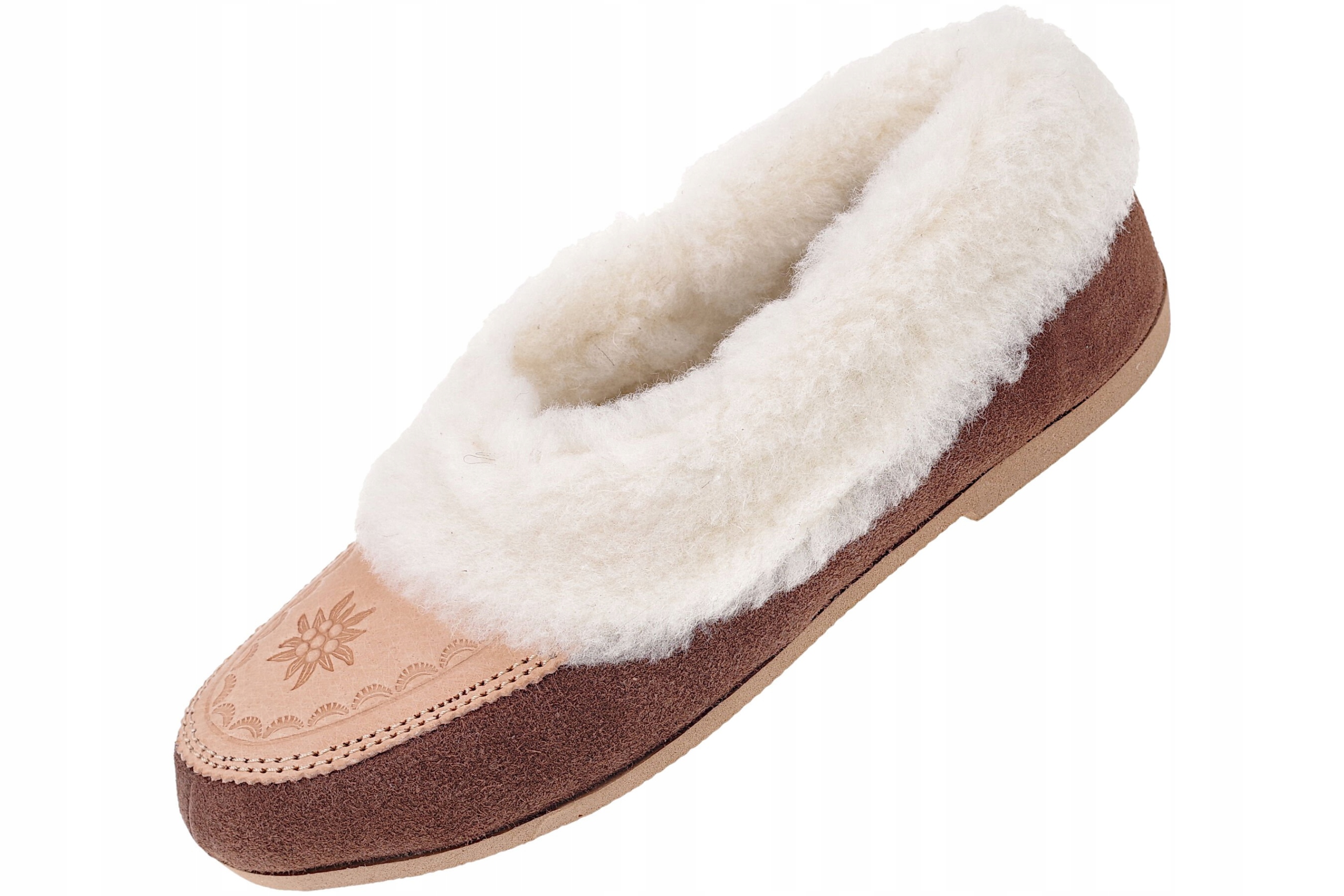 

Bambosze góralskie ciepłe skórzane zakopianki 39