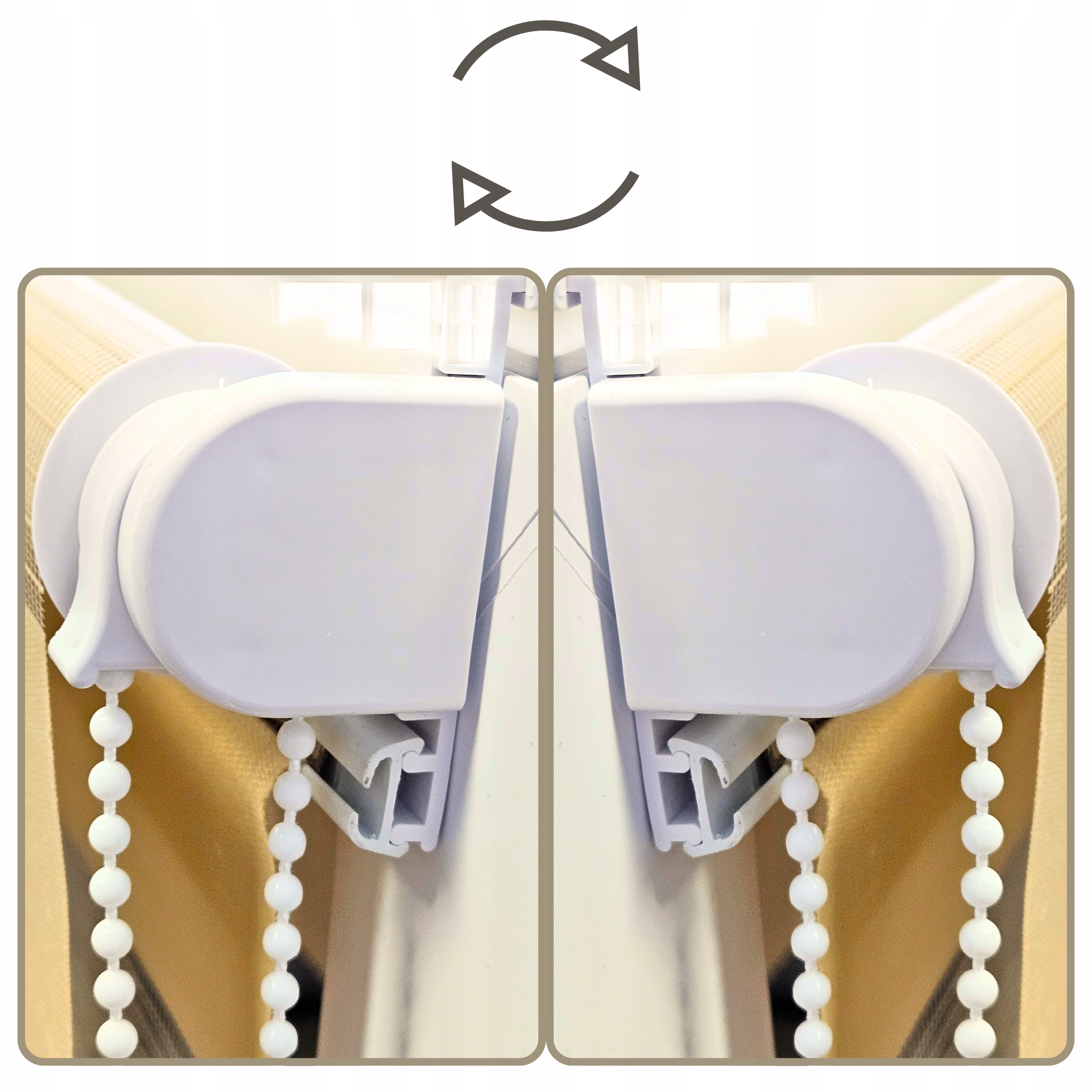 ROLETA ROLETY DZIEŃ I NOC 43 x 150 CM NAPINACZ SZARY BIAŁY CZARNY i INNE Typ montażu bezinwazyjny
