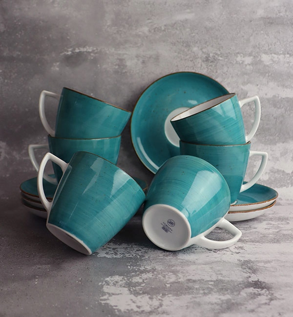 

Lubiana Boss 6630L 6 x Filiżanka + Spodek Turkus