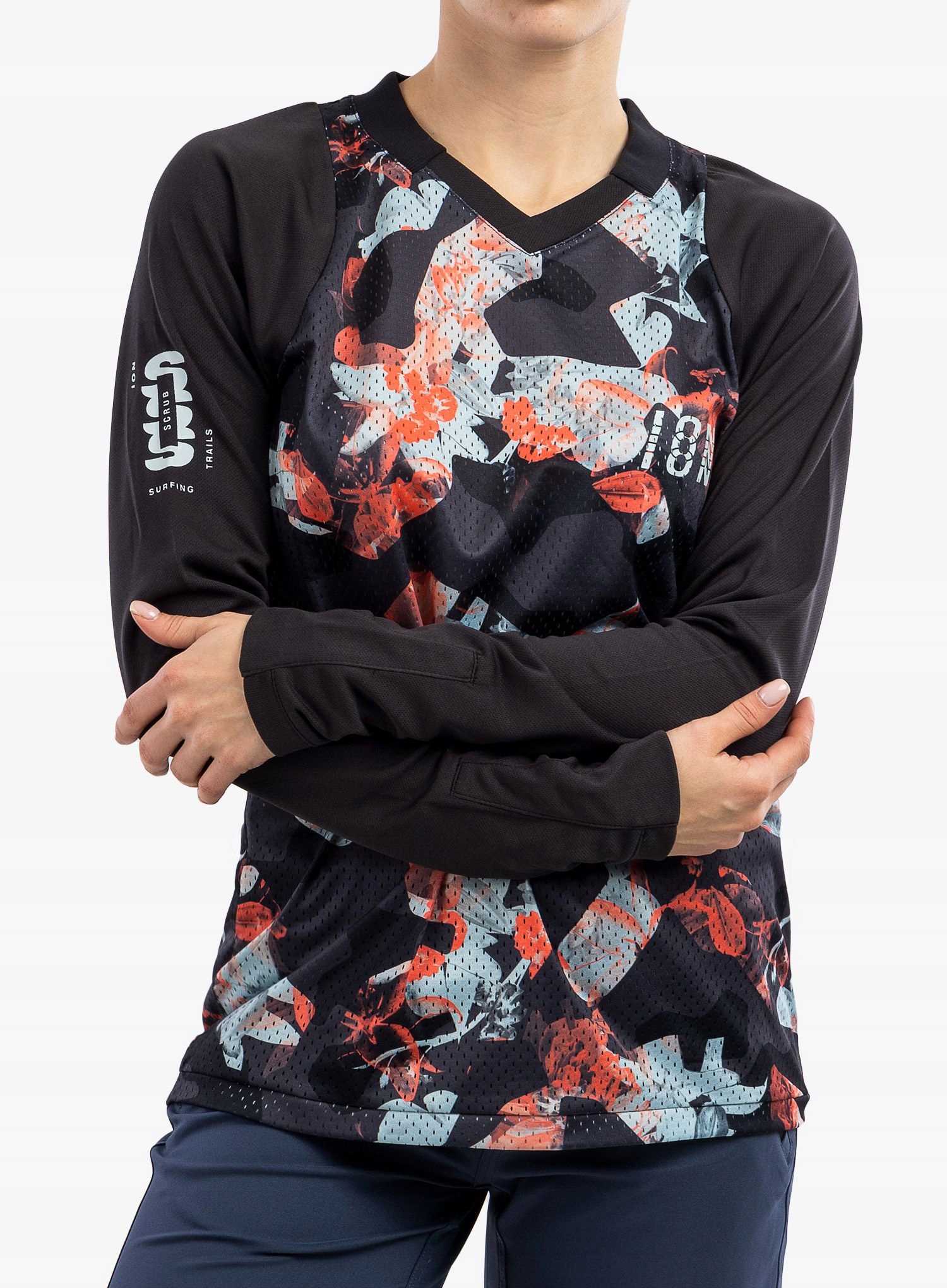 Dámský cyklistický Mikina Ion Scrub Ls černý L