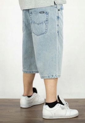 Světle modré Kraťasy Mass Jeans Slang Baggy Fit