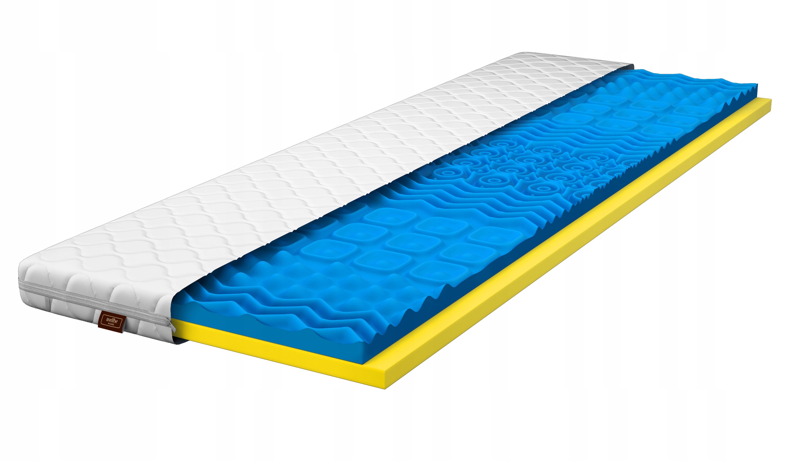 Matrac 180x200 masážny povrchový Topper s pohodlným poťahom Visco 8 cm