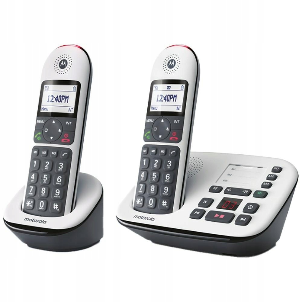 Bezdrátový stolní telefon sada 2 ks Motorola CD5012 bílá