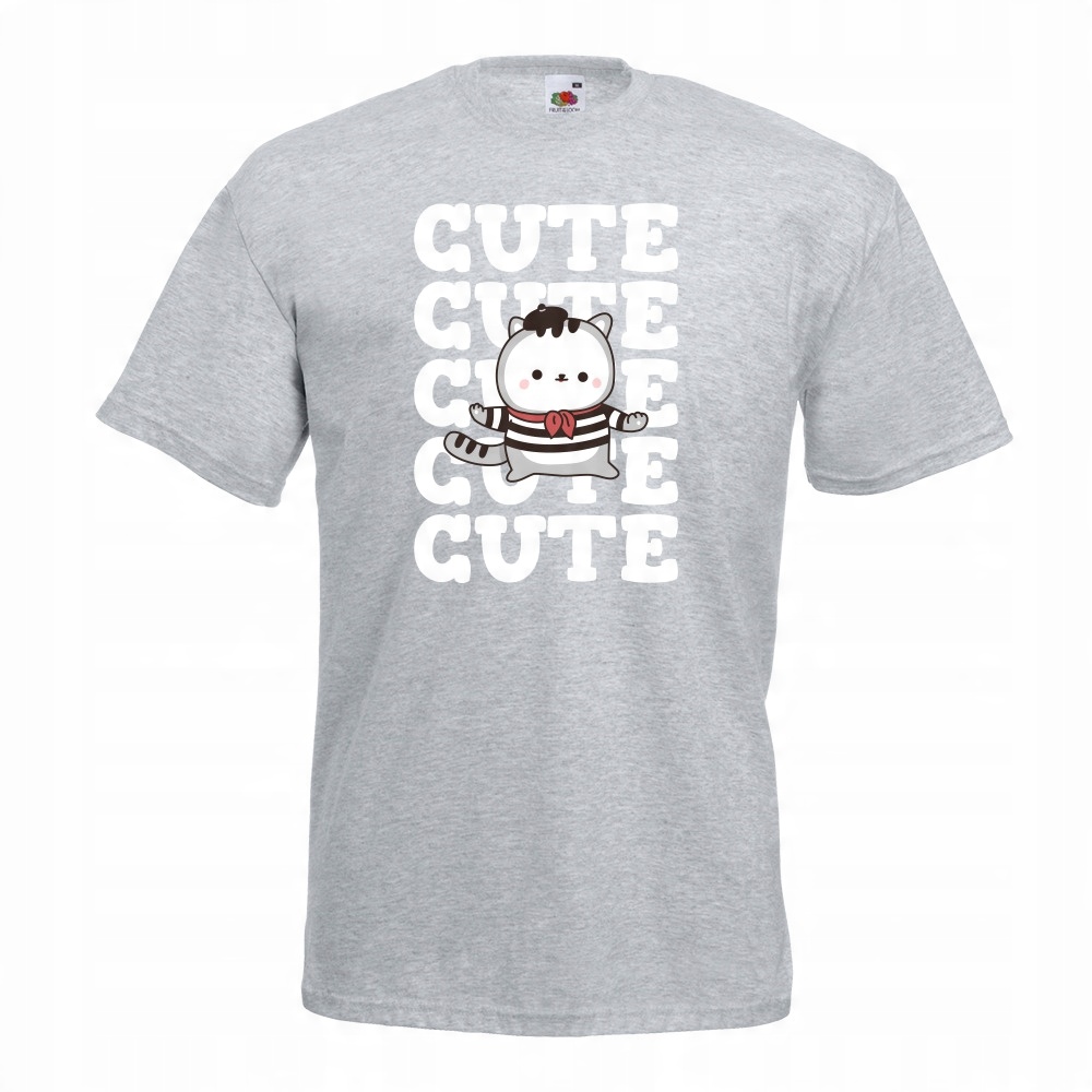 

Koszulka cute kot kotek kociara M szara