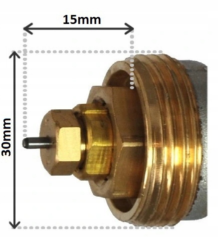 GŁOWICA TERMOSTATYCZNA M30 x 1,5 CZARNA GRZEJNIKA Kod producenta 5907798714377