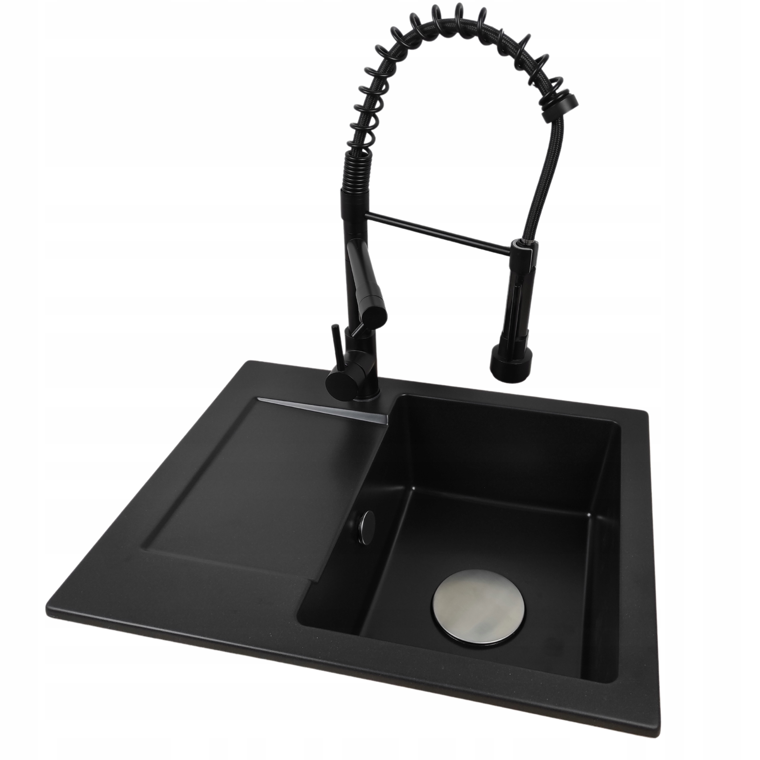 Kuchyňský dřez Jednokomorový s odkapávačem Donzo Baterie Duo Sifon