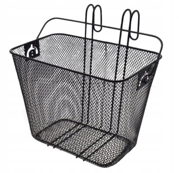 

Kosz rowerowy bagażowy zawieszany stalowy czarny