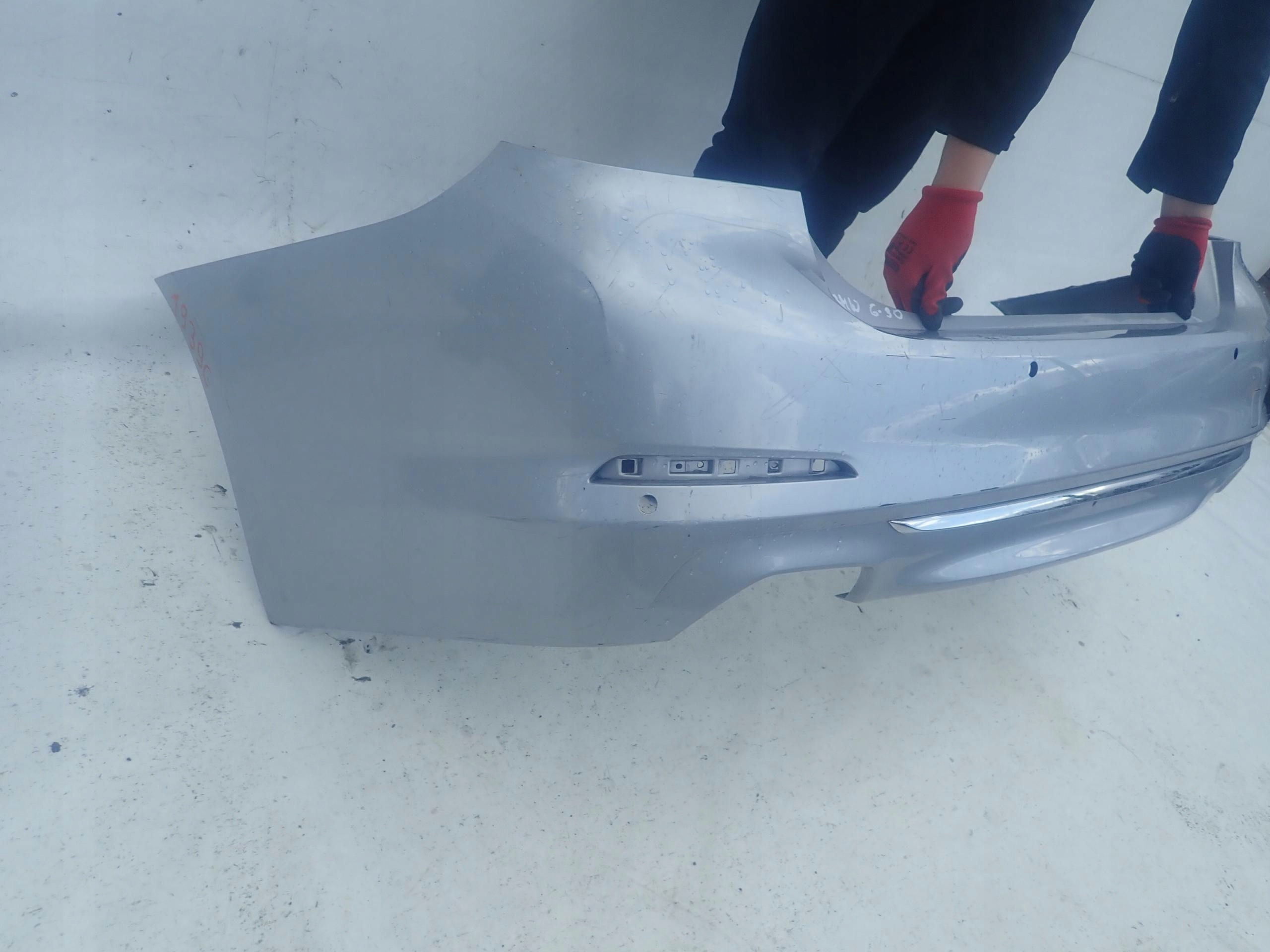 BMW 5 G30 17-20 sedan bumper rear part CHROM PDC