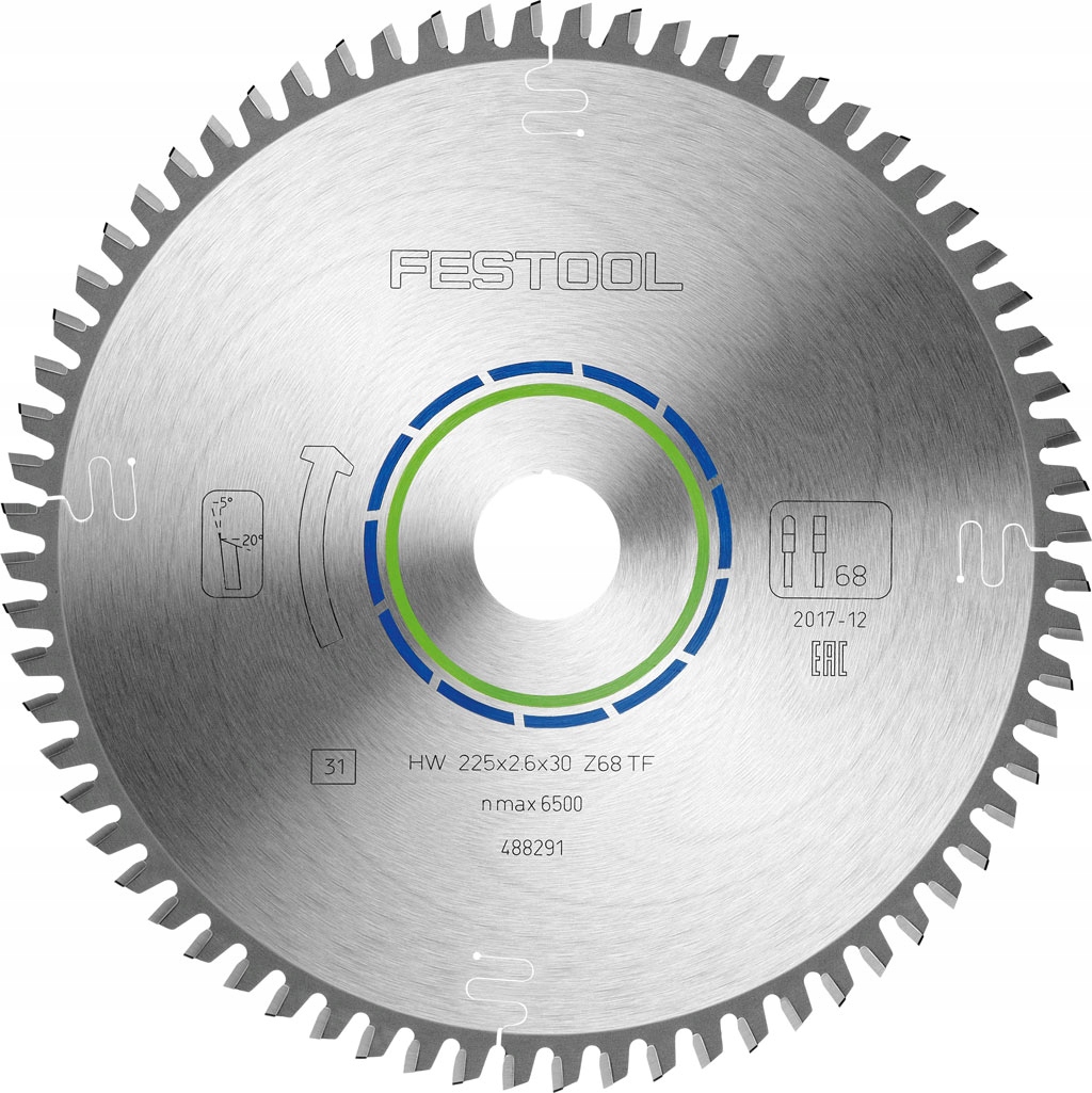 Festool Piła Tarczowa 225x2,6x30 TF68 488291 do Cs 70