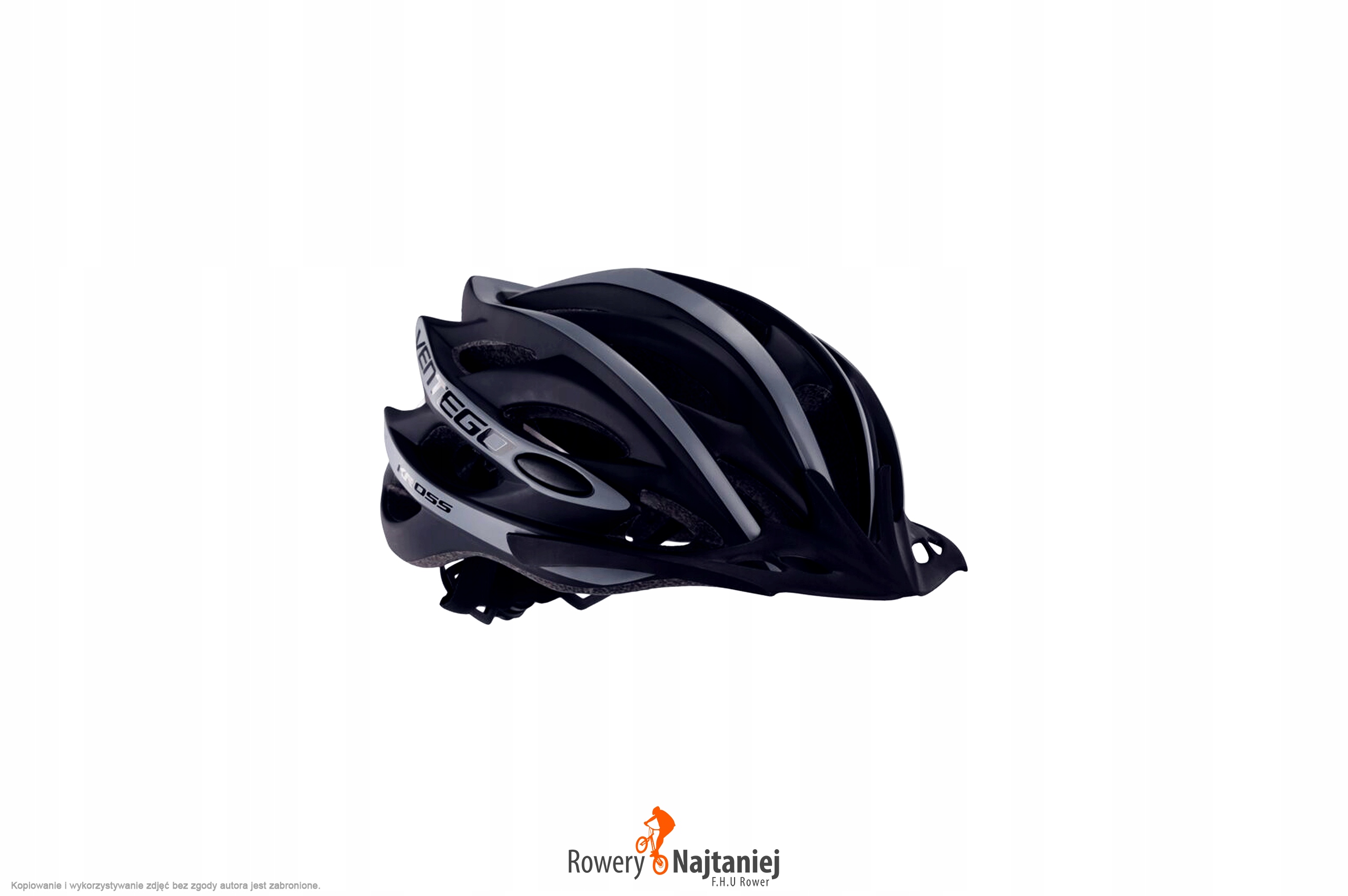 Kask rowerowy KROSS VENTEGO czarny M (54-58 cm) Stan opakowania oryginalne