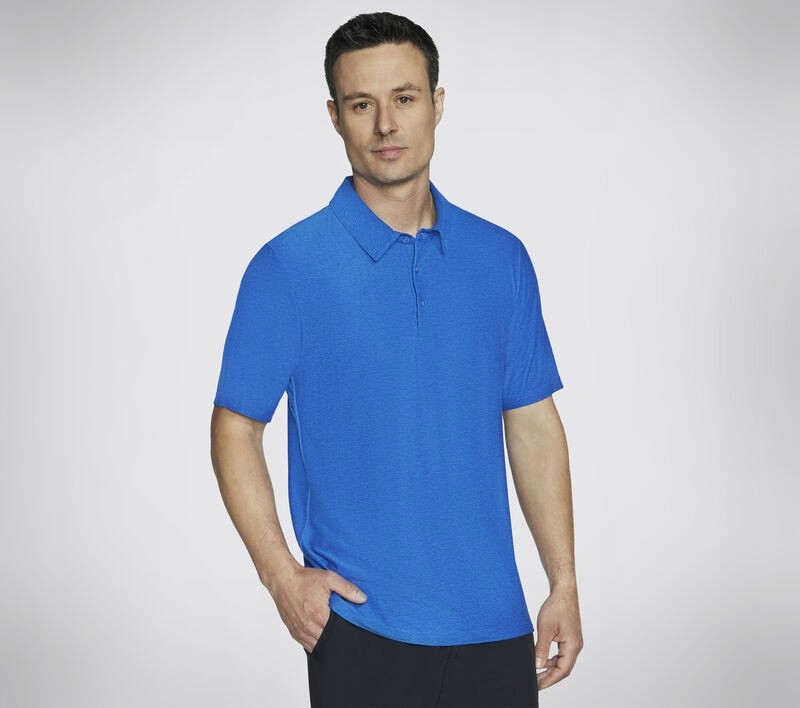Skechers polo tričko Tričko Go Dri All Day modré TP59 Blgr