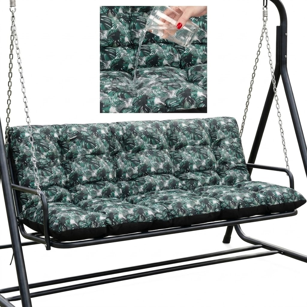 Záhradný vankúš na záhradnú lavičku a hojdačku Vodotesný 180x60x50 Exotic