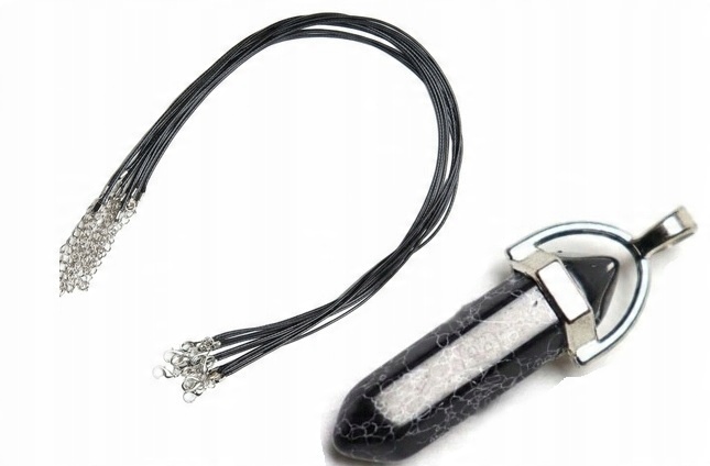 

Turmalin Czarny kamień Ochrona Choker Na Rzemyku