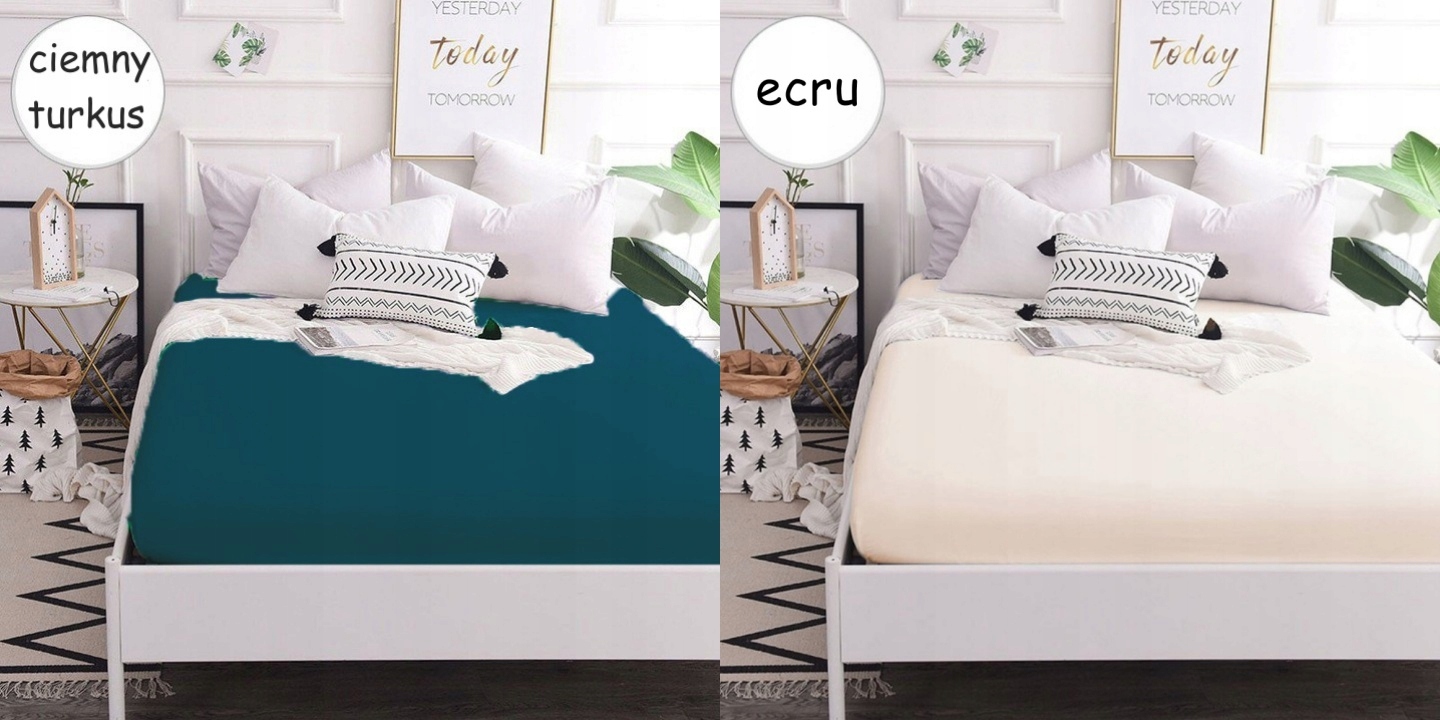 PRZEŚCIERADŁO JERSEY Z GUMKĄ 160x200 CM Wymiary 160x200cm