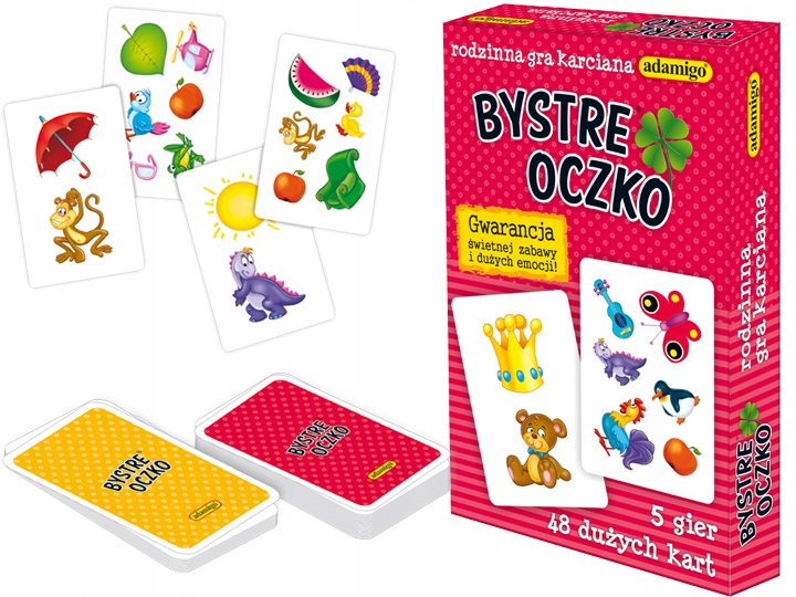 Adamigo Wspaniała gra Bystre Oczko Karty do gry